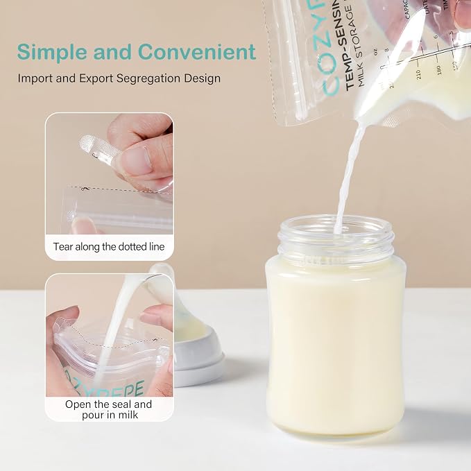 100 Pcs Breastmilk Storage Bags, 8Oz Breast Milk Storing Bag - Image 4