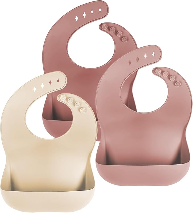 Cuddle Campus Set of 3 Silicone Bibs by CuddleCampus