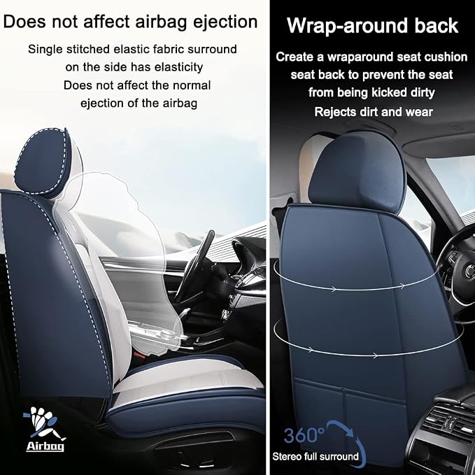 Leather Seat Cover for Ford Edge 2010-2026, Waterproof Soft Seat Covers - Image 3