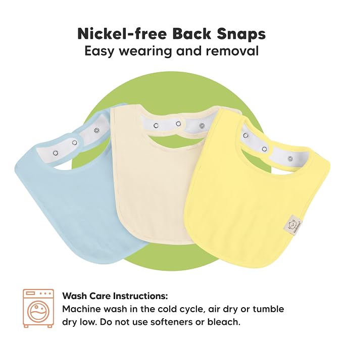 8-Pack Organic Baby Bibs for Boys, Girls - Image 9
