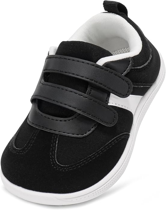 Toddler Wide Toe Box Barefoot Shoes Boys Girls Sneakers Zero Drop Kid Tennis by STQKIDS
