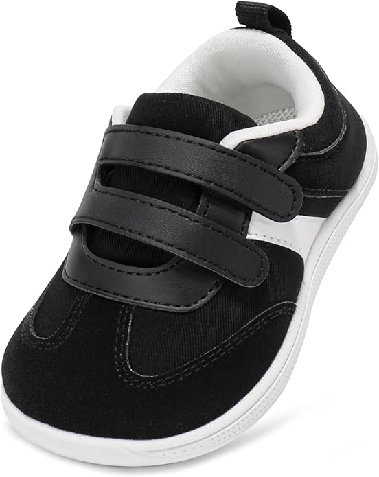 Toddler Wide Toe Box Barefoot Shoes Boys Girls Sneakers Zero Drop Kid Tennis by STQKIDS