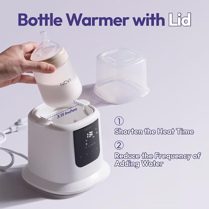 NCVI Baby Milk Warmer 3 Mins Fast Heating 8 in 1 Functions, Infant Breast Milk - Image 5