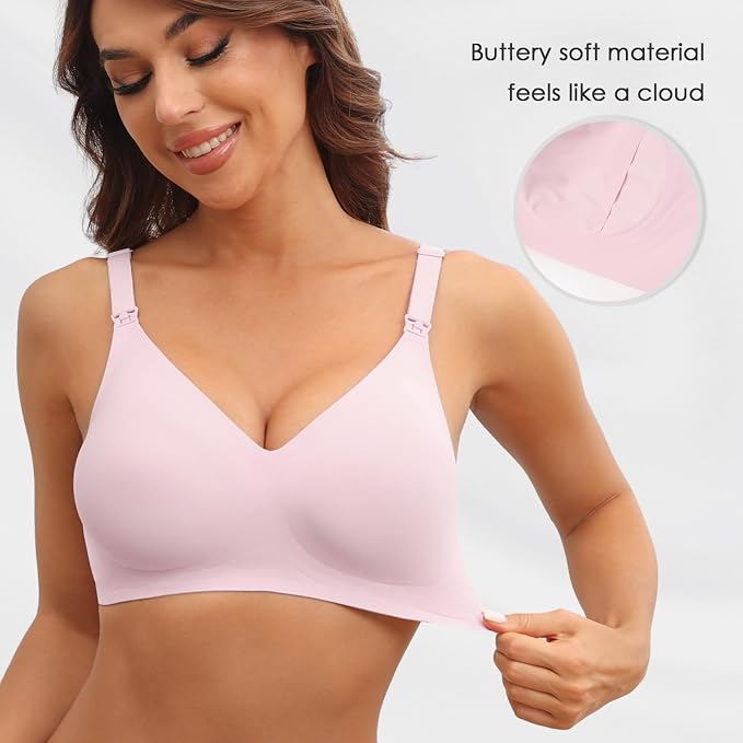 As Fairy Seamless Nursing Bras for Breastfeeding Soft Wireless Sleep Maternity - Image 2