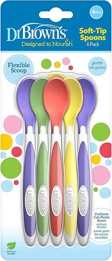 Dr. Brown's Soft-Tip Toddler Feeding Spoons, 6 Pack - Image 8