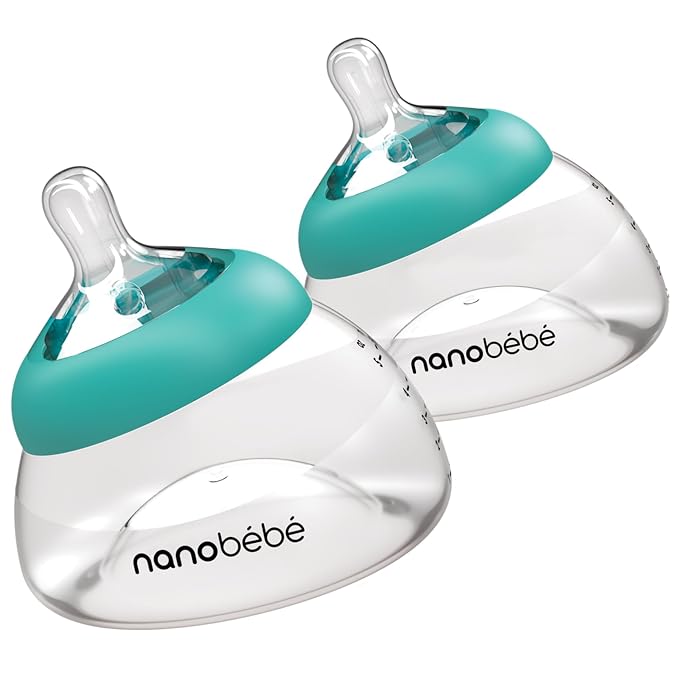 Nanobebe Breastmilk Bottle, Breastfeeding Newborn Breast Like, Anti Colic by Nanobebe