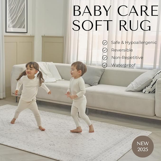 Baby Care Soft Rug 98'' x 59'' Original One-Piece Reversible Rollable - Image 2