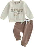 Toddler Baby Boy Clothes Solid Color Long Sleeve Crewneck Sweatshirt Top Casual by MABABY