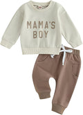 Toddler Baby Boy Clothes Solid Color Long Sleeve Crewneck Sweatshirt Top Casual by MABABY