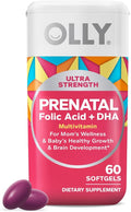 OLLY Ultra Strength Prenatal Multivitamin Softgels, Supports Healthy Growth by OLLY