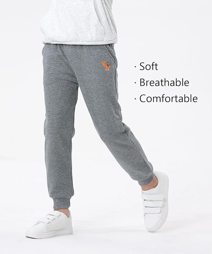 GFQLONG Toddler Boys 3 Pack Cotton Active Jogger Pants, Kids Cartoon Sweatpants - Image 4