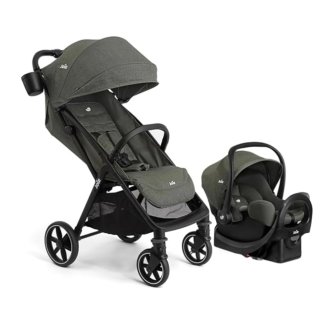 Joie Nutmeg and Rue Travel System – Travel Friendly Compact Stroller by Joie