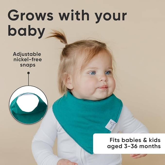 Copper Pearl 4 Pack Soft Cotton Baby Bibs - Image 6