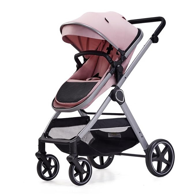 2 in 1 Baby Stroller, Newborn Infant Toddler Convertible Pram Stroller - Image 8