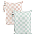 Tiny Twinkle Wet Dry Bag – 2 Pack Reusable Waterproof & Mess Proof Wet Bags by TinyTwinkle