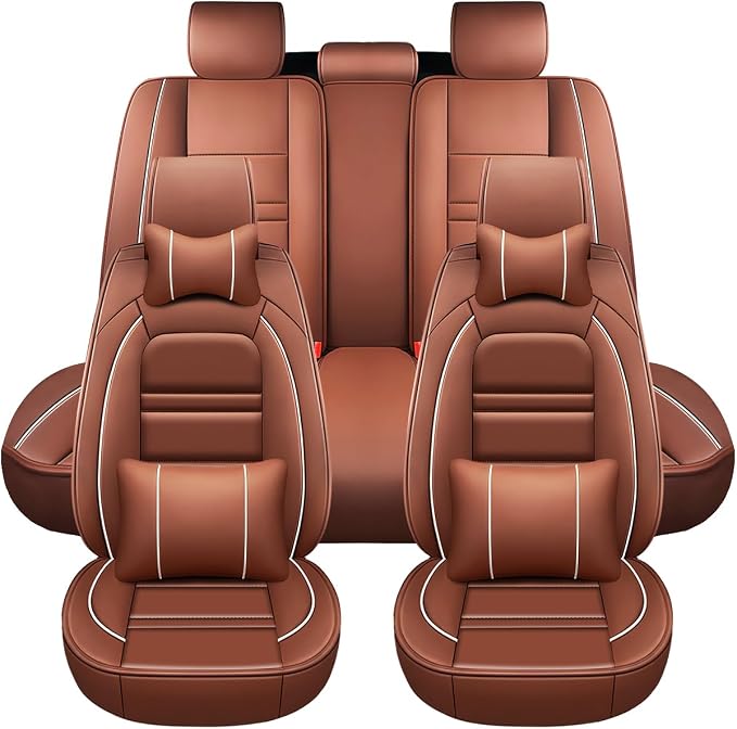 Car Seat Covers for Chevy Traverse 2009-2025 | 5-Seats Seat Covers, Waterproof by Unknown