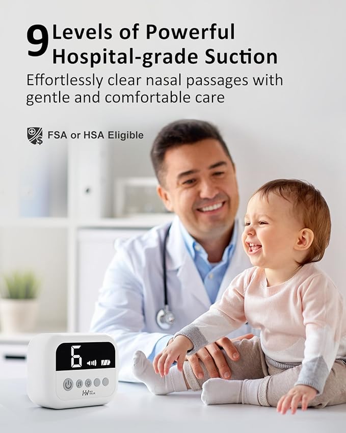 HEYVALUE Nasal Aspirator for Baby, Hospital Grade Nose Sucker - Image 2