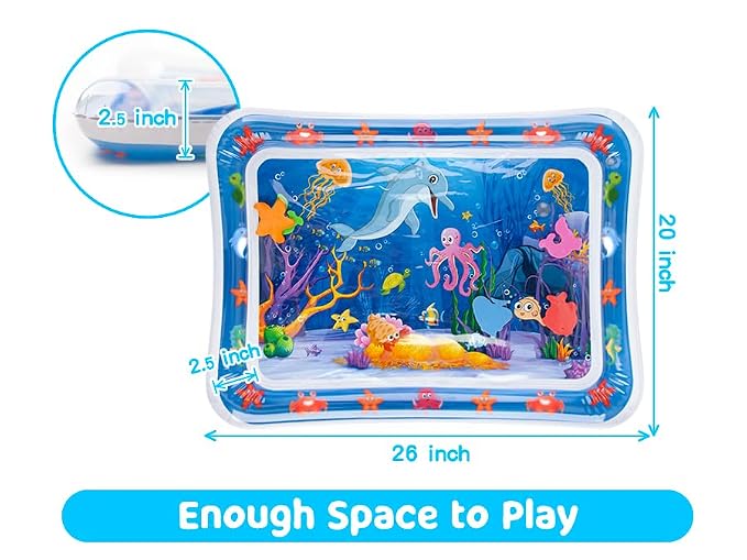Tummy Time Water Mat丨Inflatable Tummy Time Water Play Mat - Image 6