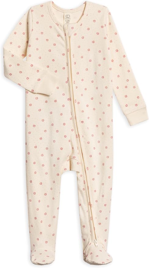 Colored Organics Baby Zip-Up Footed Sleeper by ColoredOrganics