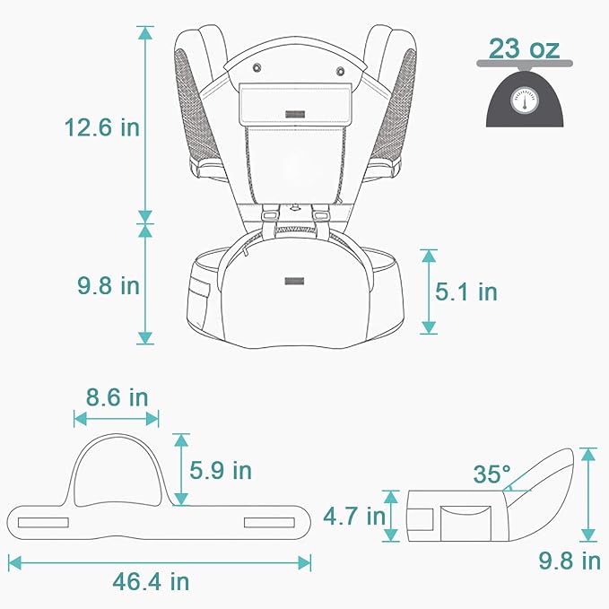 FRUITEAM 6-in-1 Baby Carrier - Image 9