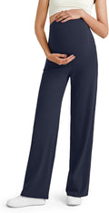 G4Free BareFeel Maternity Dress Yoga Pants Over The Belly Stretchy Work Slack by G4Free
