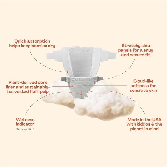 Hello Bello Premium Diapers Size 4, Extra-Absorbent, and Hypoallergenic Baby - Image 3