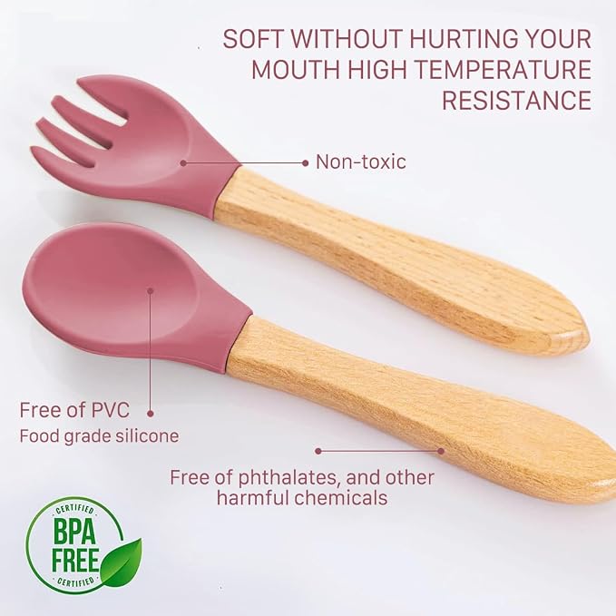 Bamboo Suction Plates for Babies and Bamboo Plates For Kids Baby Feeding and - Image 6
