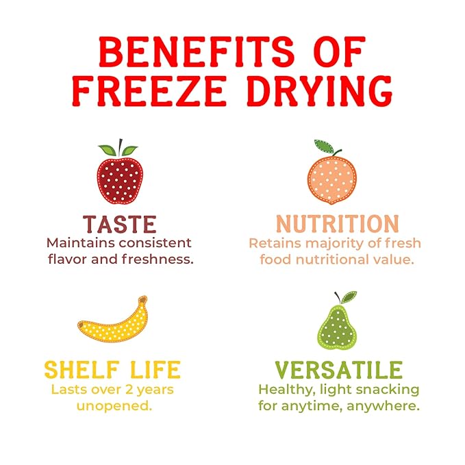 Nature’s Turn Freeze-Dried Pear Crisps – Healthy, Gluten-Free, Crispy & - Image 4