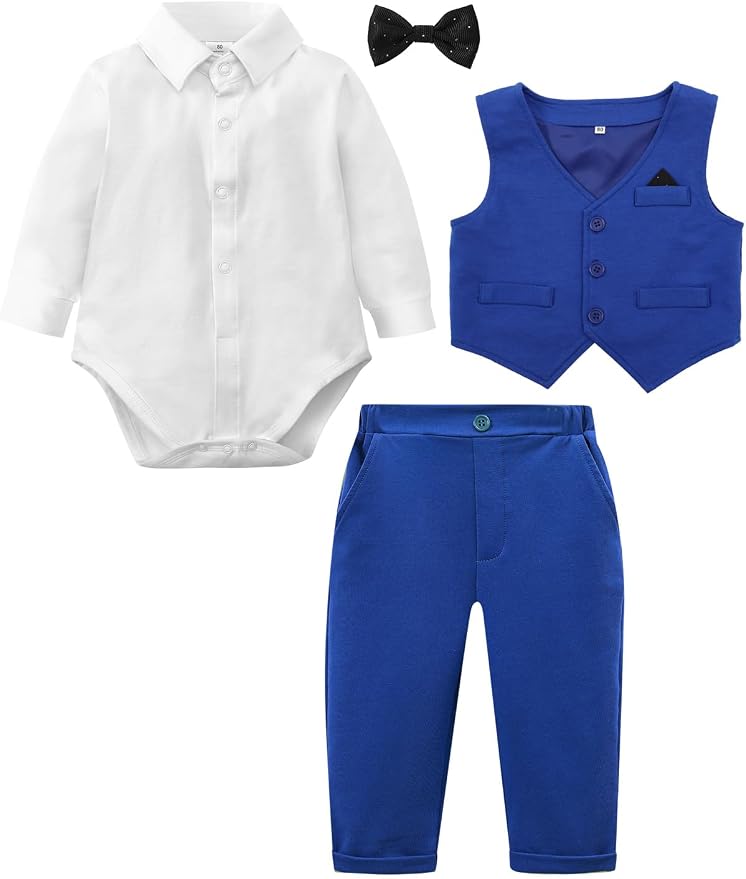 A&J DESIGN Baby Boy Suits Clothes Infant Toddler Formal Gentleman Outfits - Image 5