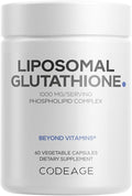 Codeage Liposomal Glutathione 1000 mg Supplement, High-Potency Reduced by Codeage