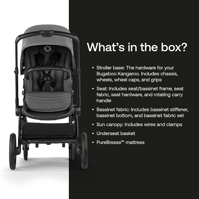 Bugaboo Kangaroo All-Terrain Single-to-Double Tandem Stroller - Image 6