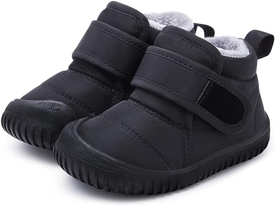 BMCiTYBM Toddler Baby Snow Boots Winter Shoes Boys Girls Cold Weather Baby Faux - Image 4