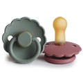 FRIGG Daisy Natural Rubber Baby Pacifier | Made in Denmark | BPA-Free 2-Pack by mushie