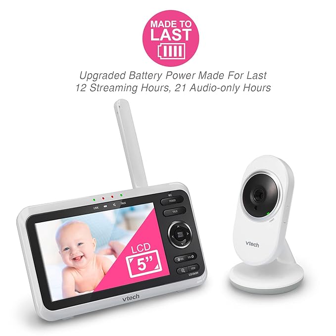 VTech VM350 Baby Monitor, 1000ft Long Range, Night Vision, 2-Way Talk, Secured - Image 13