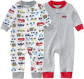 Teach Leanbh Baby 2-Pack Footless Pajamas Cotton Long Sleeve Printing 2 Way by TeachLeanbh
