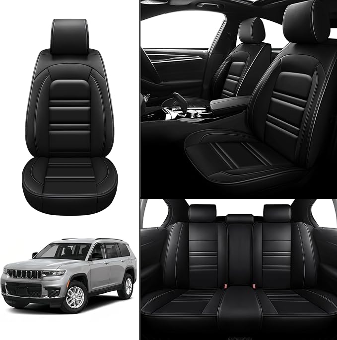 Seat Covers for JP Grand Cherokee 2011-2025 | 5-Seats Leather Seat Covers - Image 2