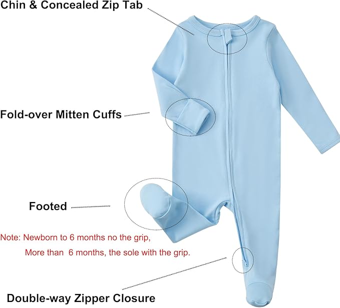 Aablexema Baby Footed Pajamas - Image 4