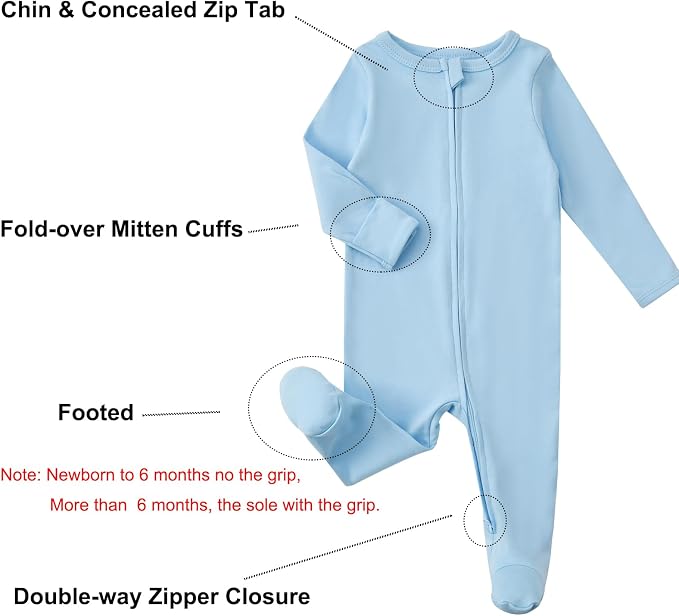 Aablexema Baby Footed Pajamas - Image 4
