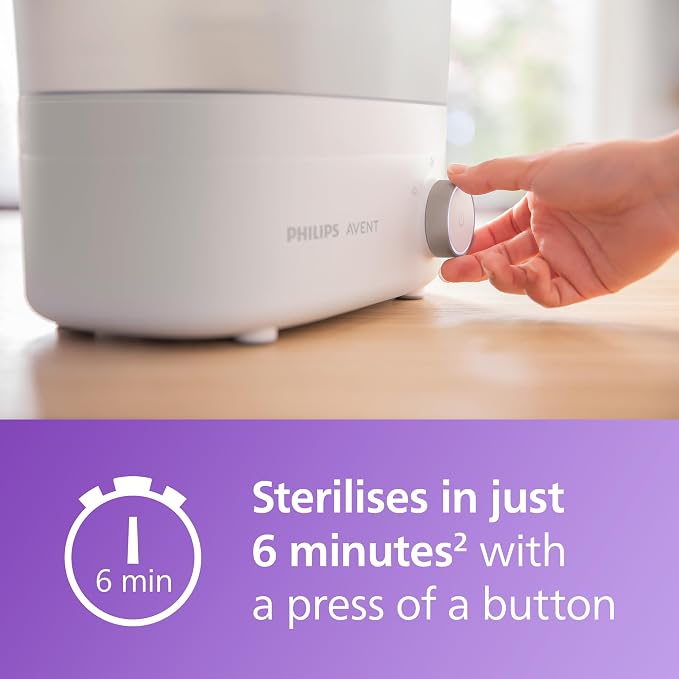 Philips Avent Baby Bottle Sterilizer and Dryer Premium, Removes 99, 9% of - Image 2