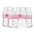 YOHKOH Glass Baby Bottles with Slow Flow Nipple, Newborn Anti-Colic Baby Bottles by Home