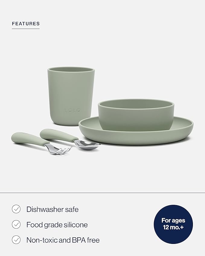 Lalo Big Bites Kids Dinnerware Starter Set - Image 3
