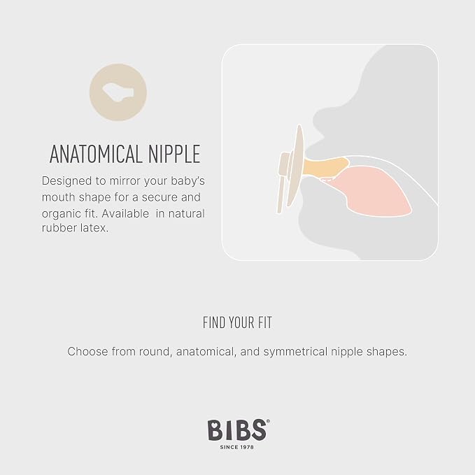 BIBS Pacifiers Colour Collection | Natural Rubber Baby Pacifier | Set of 2 - Image 3
