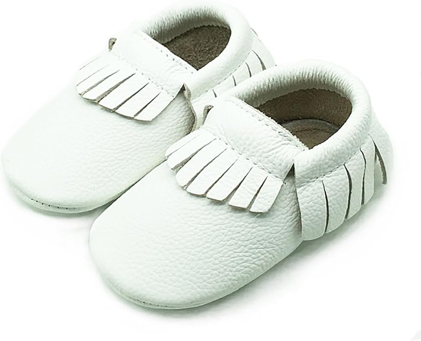 OWLOWLA Baby Moccasins Soft Sole Leather Baby Shoes Infant Toddler Pre-Walker - Image 2