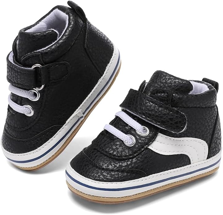 Clowora Baby Boys Girls Shoes Non-Slip Rubber Sole Sneakers Infant First - Image 4