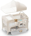 4 in 1 Baby Bassinet, Pack and Play, Bedside Crib Sleeper, Diaper Changer by ObeeOdee