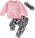 3Pcs Baby Girl Outfits Daisy Sweatshirt + Pants + Headband Infant Fall Winter by CIYCUIT