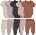 Baby Layette Set Baby Boys' 9-Piece Bodysuits Pants Set Toddler Girl Boy Unisex by Kiddiezoom