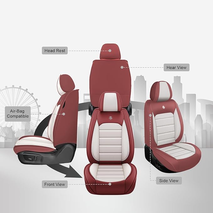 JOJ Car Seat Cover Fit for Toyota Highlander 2001-2025, 7 Seat Car Seat Cover - Image 4