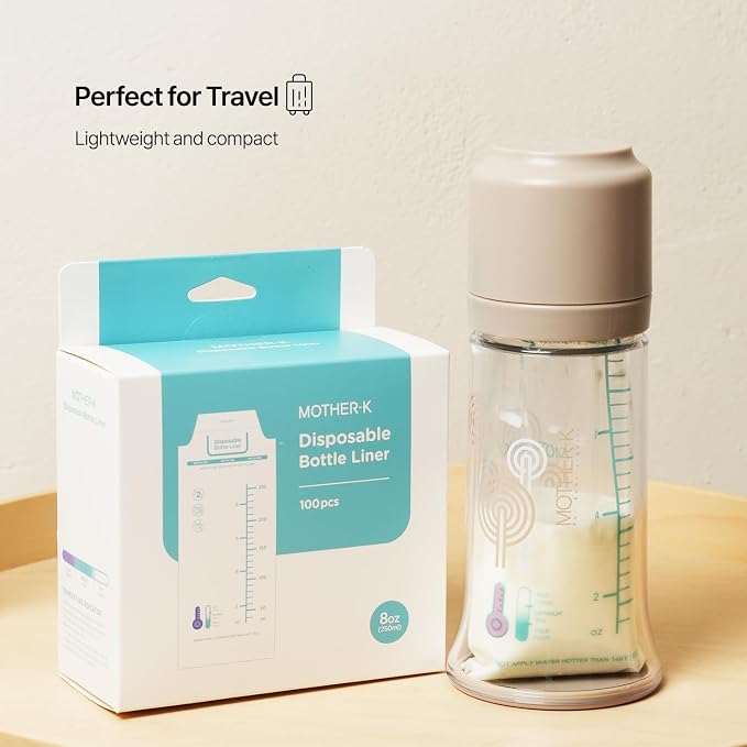 MOTHER-K Disposable Baby Bottle Liner, Must-Have Baby Travel Essentials - Image 5