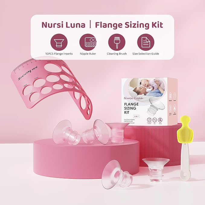 Flange Sizing Kit 3 in 1 with 8PCS Flange Inserts 15/17/19/21mm, Silicone - Image 2
